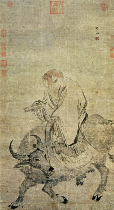 Lao-tzu Riding His Ox, Chinese, Ming Dynasty by Chinese School